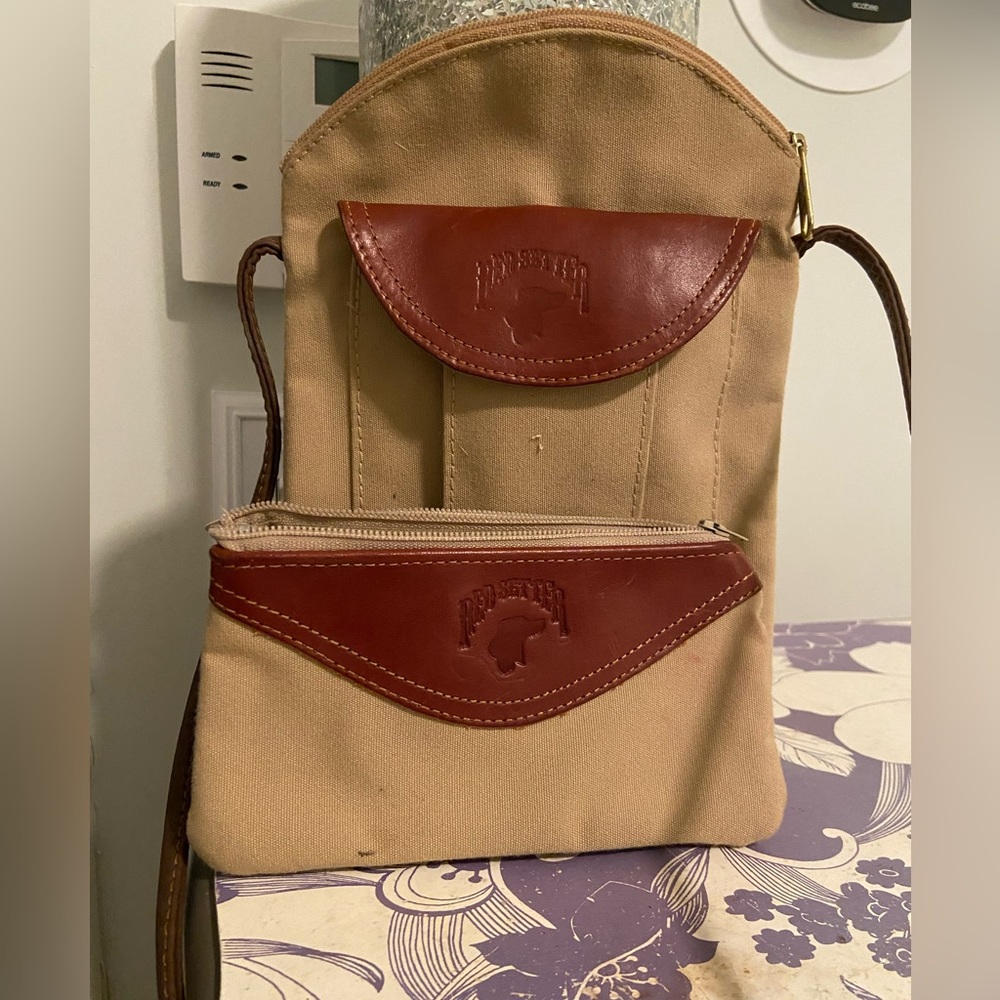 Shoulder bag and coin purse matching set